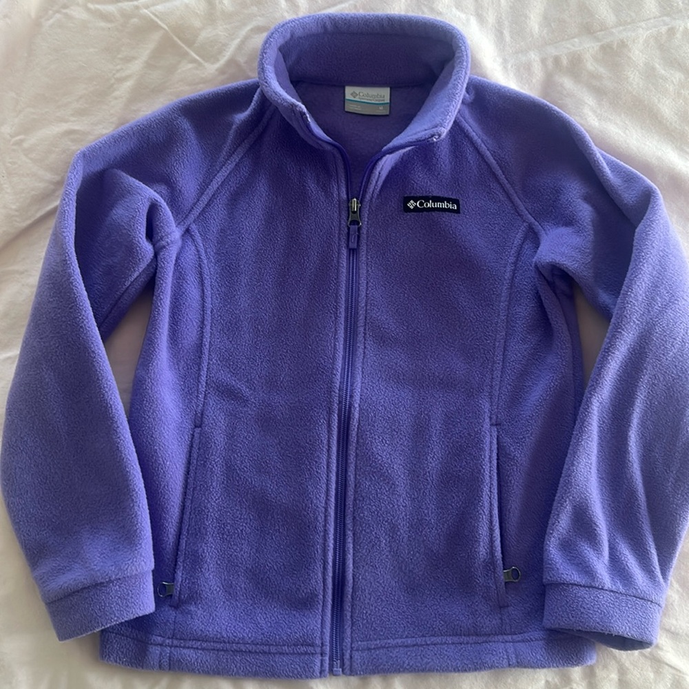 Girl’s Columbia Jacket, Purple, Size Med.  (10-12)